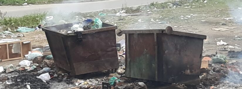 Prefeitura de Caraguatatuba registra ato de vandalismo em caçambas de lixo