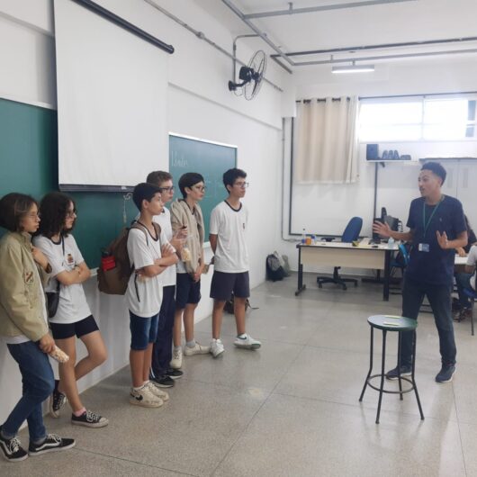 Estudantes destaques da OBMEP visitam Instituto Federal de Caraguatatuba