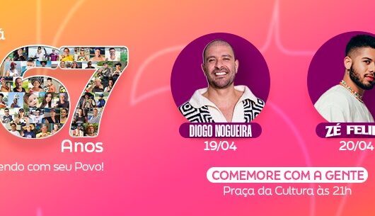 167 anos de Caraguatatuba será marcado pelos shows de Diogo Nogueira e Zé Felipe