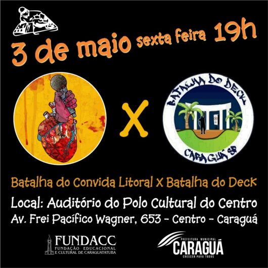 Polo Cultural Centro será palco da seletiva de batalha de rimas