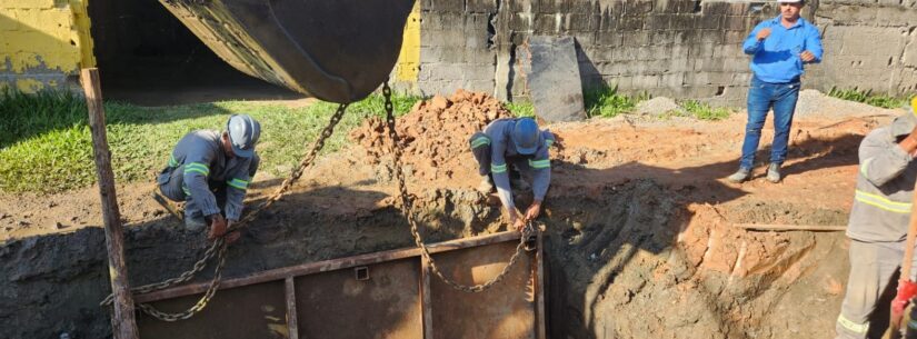 Prefeito de Caraguatatuba autoriza início de mais uma obra de drenagem, desta vez no Travessão