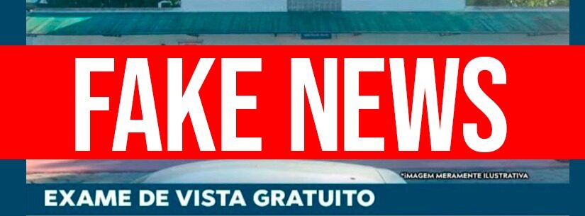 Prefeitura alerta novamente para golpe de exame que circula nas redes sociais Prefeitura alerta novamente para golpe de exame que circula nas redes sociais