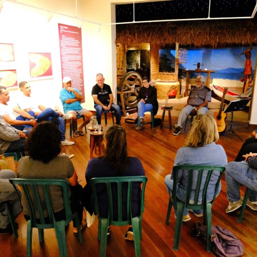 MACC recebe representantes das Comunidades Caiçaras na 23ª Semana Nacional de Museus MACC recebe representantes das Comunidades Caiçaras na 23ª Semana Nacional de Museus