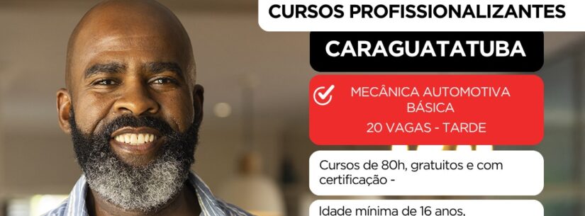 Caraguatatuba abre inscrições para curso de Mecânica Automotiva Básica gratuito Caraguatatuba abre inscrições para curso de Mecânica Automotiva Básica gratuito