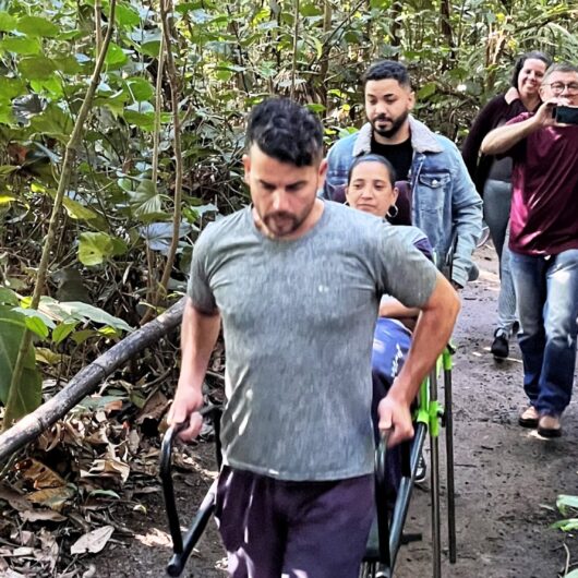 Parque Natural Municipal do Juqueriquerê ganha cadeira especial para transporte nas trilhas de pessoas com deficiência Parque Natural Municipal do Juqueriquerê ganha cadeira especial para transporte nas trilhas de pessoas com deficiência
