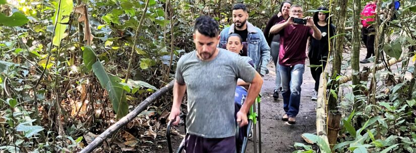 Parque Natural Municipal do Juqueriquerê ganha cadeira especial para transporte nas trilhas de pessoas com deficiência Parque Natural Municipal do Juqueriquerê ganha cadeira especial para transporte nas trilhas de pessoas com deficiência
