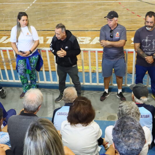 Atletas dos Jogos Regionais da Melhor Idade de Caraguatatuba são recepcionados no Centro Esportivo Atletas dos Jogos Regionais da Melhor Idade de Caraguatatuba são recepcionados no Centro Esportivo