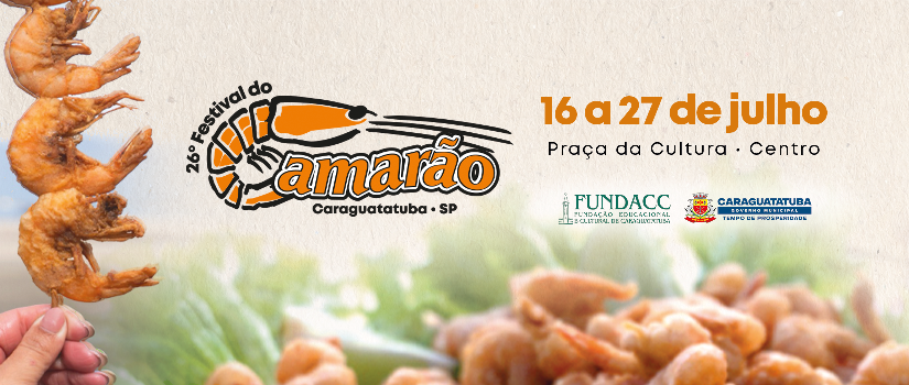 26ª edição do Festival do Camarão celebra tradições caiçaras a partir de quarta-feira em Caraguatatuba