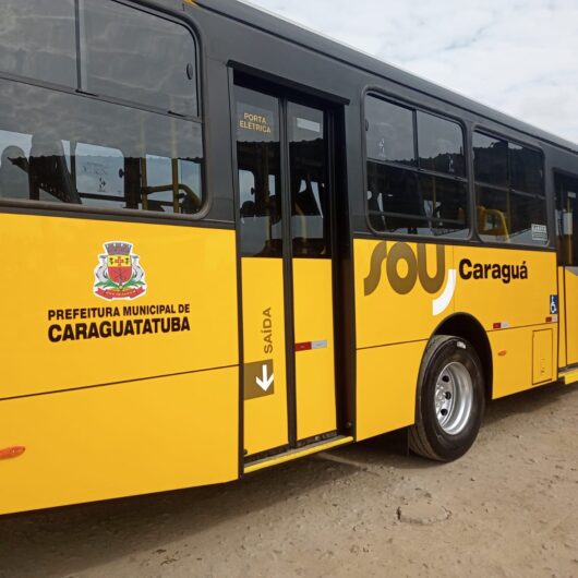 Três novos ônibus entram em circulação na frota do transporte público de Caraguatatuba