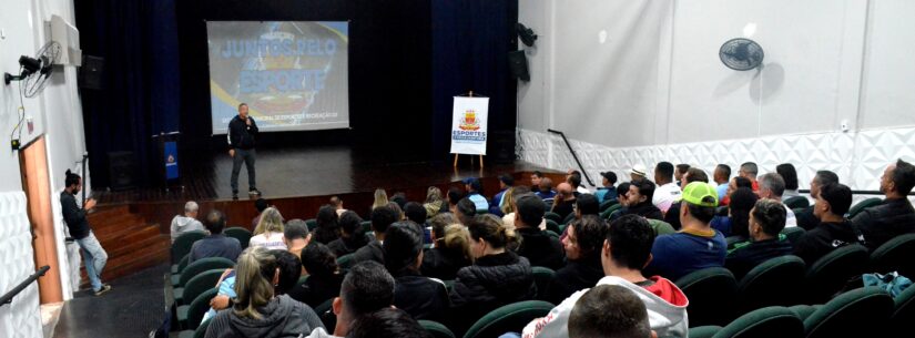 Professores de Educação de Física e Formadores Esportivos do Processo Seletivo são recepcionados em Caraguatatuba