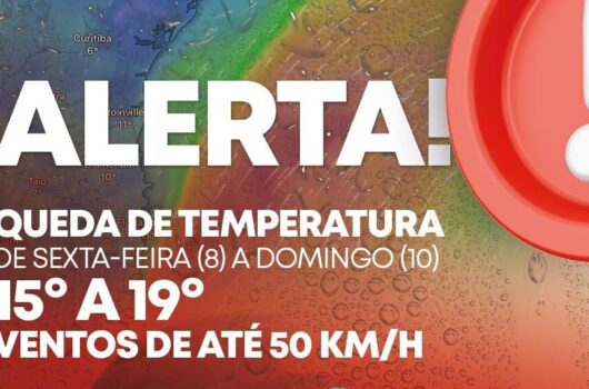 Alerta para queda de temperatura em Caraguatatuba