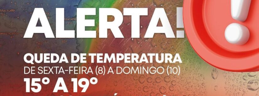 Alerta para queda de temperatura em Caraguatatuba