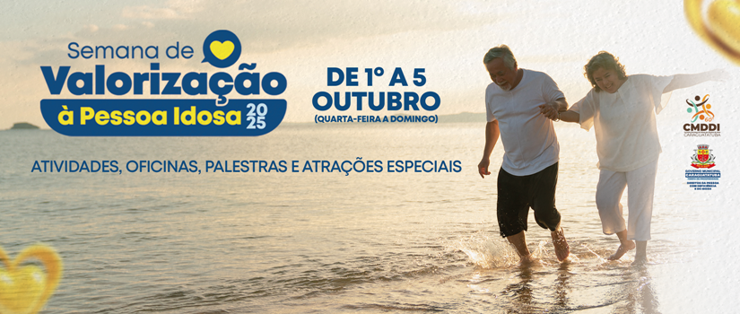 Banner Semana valorização pessoa idosa sepedi 2025