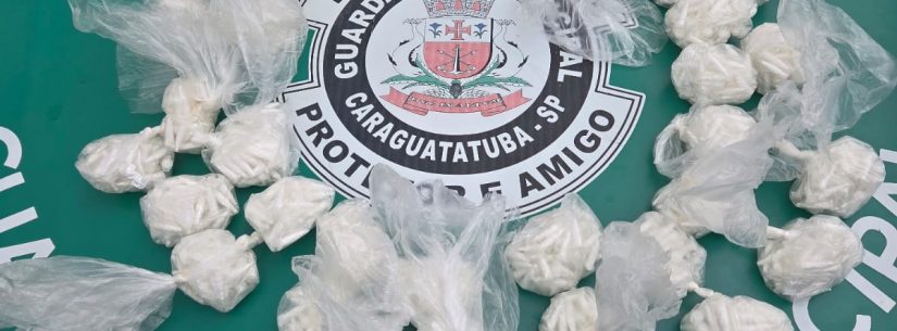 Homem é preso pela Guarda Civil de Caraguatatuba com mais de duas mil porções de cocaína