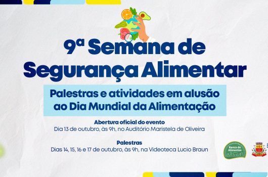Programação da 9ª Semana de Segurança Alimentar começa na próxima segunda-feira em Caraguatatuba Programação da 9ª Semana de Segurança Alimentar começa na próxima segunda-feira em Caraguatatuba