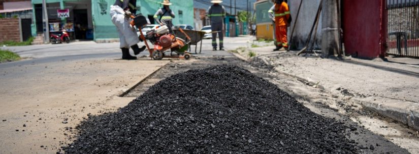 Secretaria de Obras Públicas de Caraguatatuba inicia recapeamento de 7 km de ruas do Perequê-Mirim