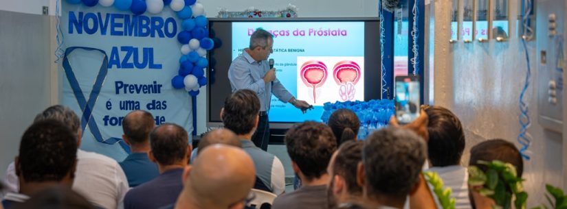 Palestra sobre câncer de próstata marca Campanha do Novembro Azul no Paço Municipal de Caraguatatuba