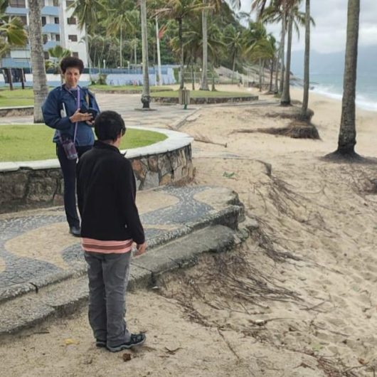Vistoria técnica avalia erosão costeira em praias de Caraguatatuba e no Molhe do Juqueriquerê