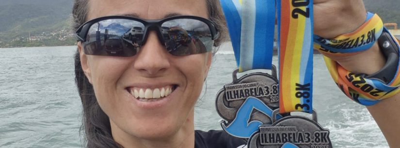 Atleta de Caraguatatuba conquista pódio na Travessia do Canal de Ilhabela