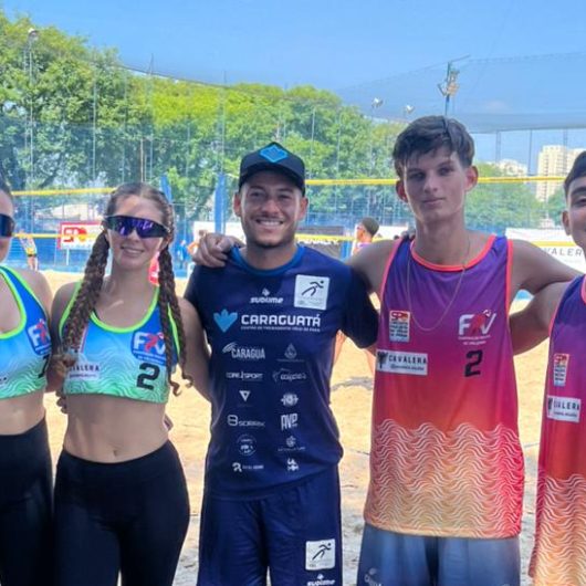 Atletas de Caraguatatuba estreiam no Campeonato Paulista de Vôlei de Praia em São Bernardo do Campo