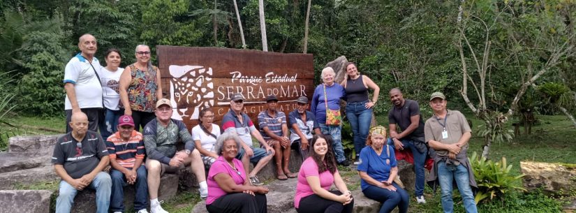 Horto Florestal em Caraguatatuba recebe idosos para vivência de bem-estar e socialização