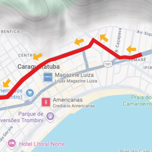 Caraguatatuba divulga alterações no trânsito na passagem do ano