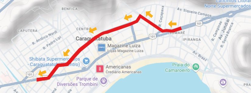 Caraguatatuba divulga alterações no trânsito na passagem do ano