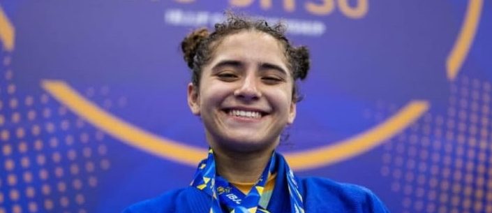 Helena Ferreira, atleta de Caraguatatuba, conquista ouro e prata no Europeu de Jiu-Jítsu em Portugal