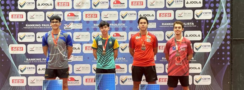 Caraguatatuba conquista vice-campeonato no Ranking Paulista de Tênis de Mesa