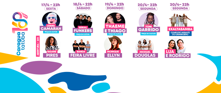 Shows com artistas locais e de renome nacional marcam aniversário de 169 anos de Caraguatatuba