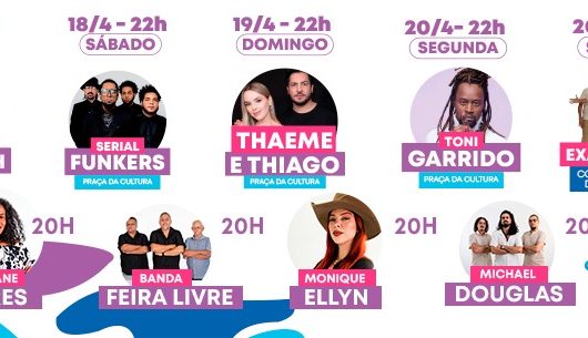 Shows com artistas locais e de renome nacional marcam aniversário de 169 anos de Caraguatatuba