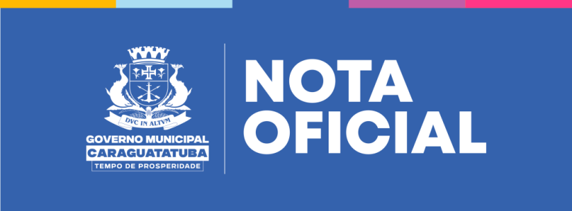 NOTA OFICIAL - SHOWS DE ANIVERSÁRIO DA CIDADE