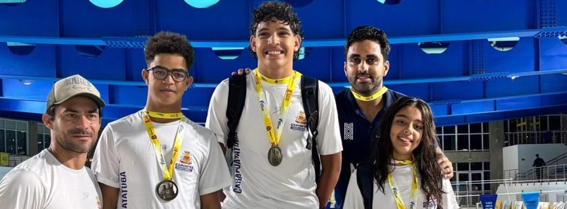 Paratletas da natação de Caraguatatuba faturam 14 medalhas nos Jogos Escolares do Estado de São Paulo