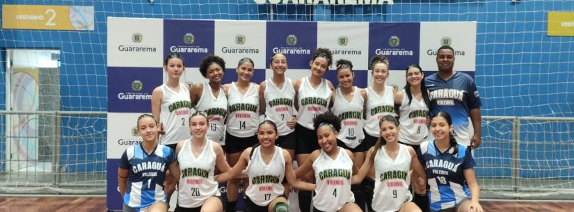 Vôlei feminino Sub-18 de Caraguatatuba estreia com vitória na Copa Regional de Guararema