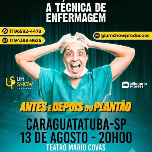 Camila Cardoso leva espetáculo de humor inspirado na rotina hospitalar ao Teatro Mario Covas