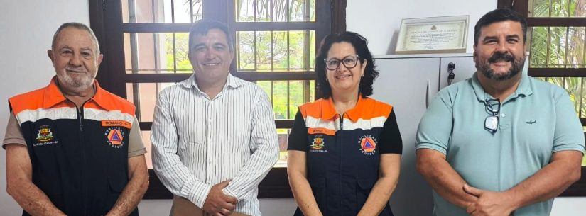 Defesa Civil de Caraguatatuba recebe visita dos Coordenadores da Defesa Civil do município de Piquete