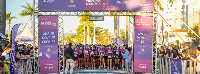 Circuito Mais Mulher reúne 3 mil participantes e transforma a orla de Caraguatatuba em um grande movimento de valorização da mulher