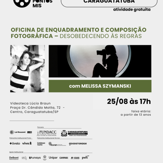 Pontos MIS promove oficina fotográfica gratuita nesta terça-feira na Videoteca Lúcio Braun