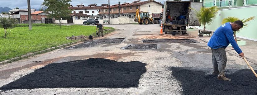Avenida Miguel Varlez recebe Operação Tapa-Buraco da Prefeitura de Caraguatatuba nesta terça-feira