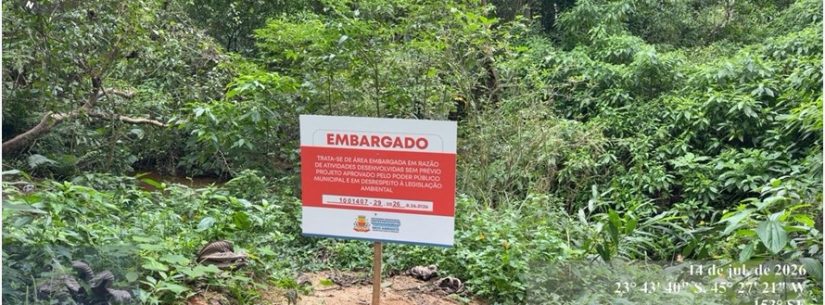 Fiscalização ambiental realiza mais de 100 vistorias e emite 14 autos de infração em julho em Caraguatatuba