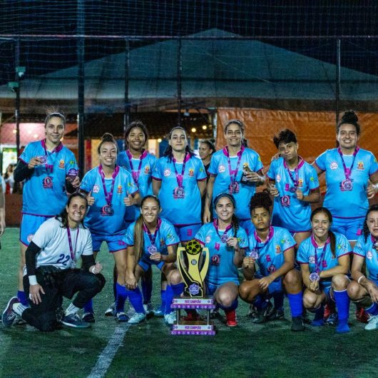 Equipe de Futebol Feminino de Caraguá conquista vice-campeonato na Copa Sartori de Fut 7
