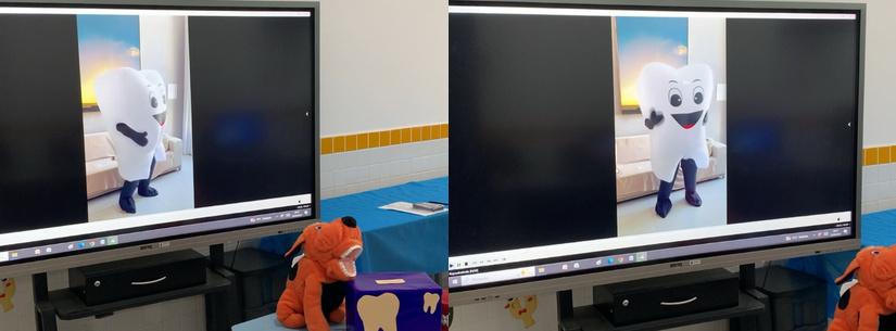 Estudantes e população de Caraguatatuba escolhem Kiko como nome do mascote da saúde bucal