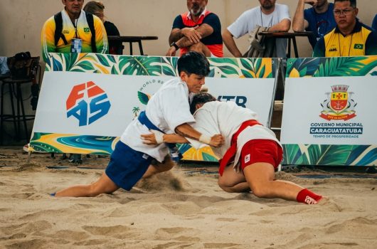 Caraguatatuba ganha projeção internacional com Mundial de Sambo de Praia e Brasil conquista quatro medalhas