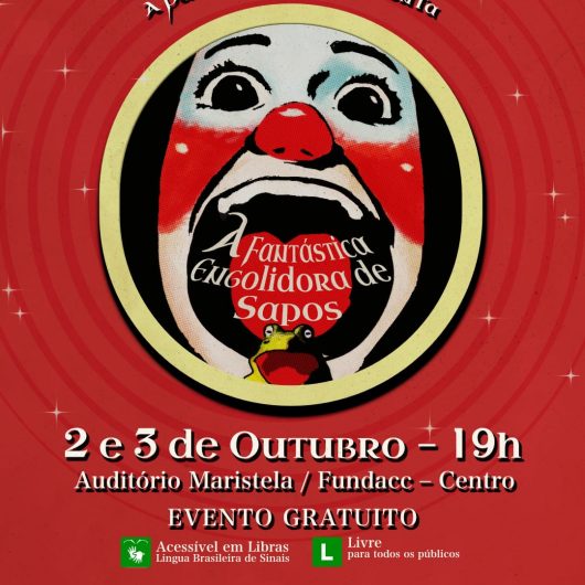 Peça “A Fantástica Engolidora de Sapos” estreia em Caraguatatuba com entrada gratuita