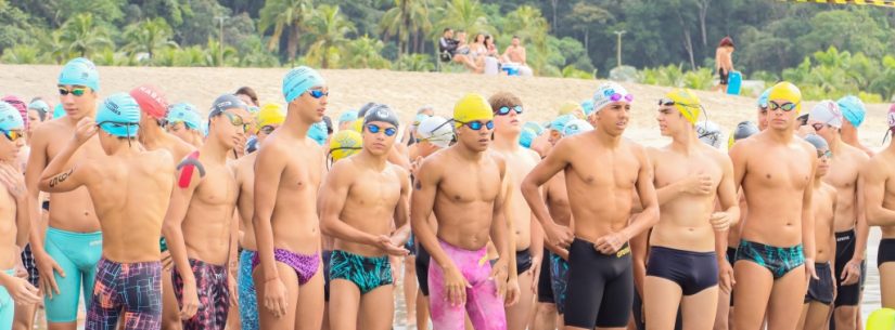 Praia da Cocanha reúne 321 atletas no Campeonato Paulista de Águas Abertas