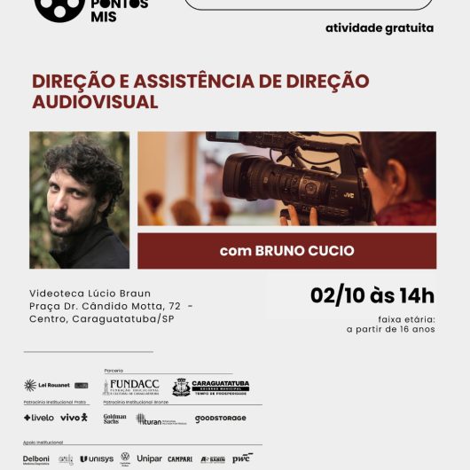 Oficina de Direção e Assistência de Direção Audiovisual está com inscrições abertas em Caraguatatuba