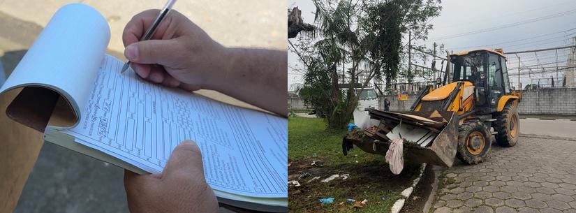 Mulher é flagrada jogando lixo em bueiro e Prefeitura alerta para problema de descarte irregular em Caraguatatuba