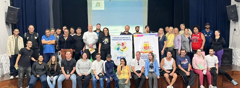 Caraguatatuba fortalece formação da rede municipal e reúne cerca de 100 servidores no enfrentamento ao trabalho infantil