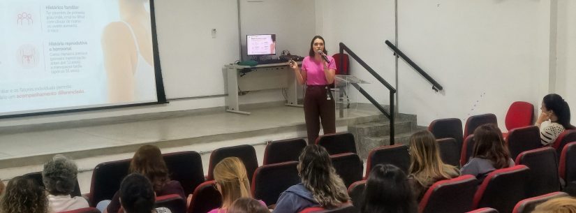 Servidoras da Prefeitura de Caraguatatuba recebem dicas de prevenção aos cânceres de mama e colo do útero