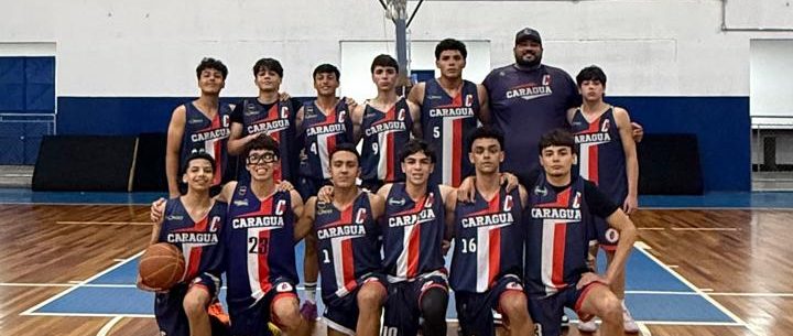 Basquete Sub-16 masculino de Caraguatatuba estreia com vitória expressiva na Copa São Paulo